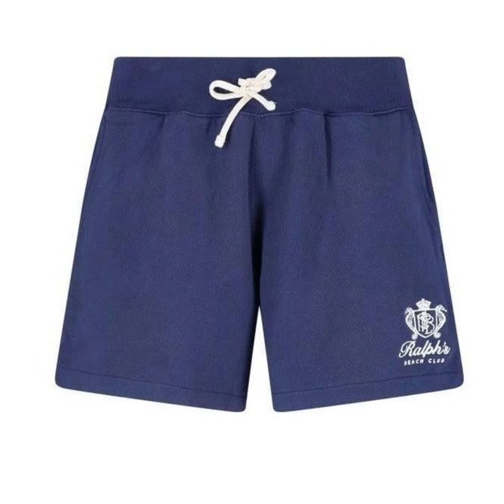 Polo Ralph Lauren Mens Navy Ralphs Beach Club Fleece Shorts XXL Relaxed Fit